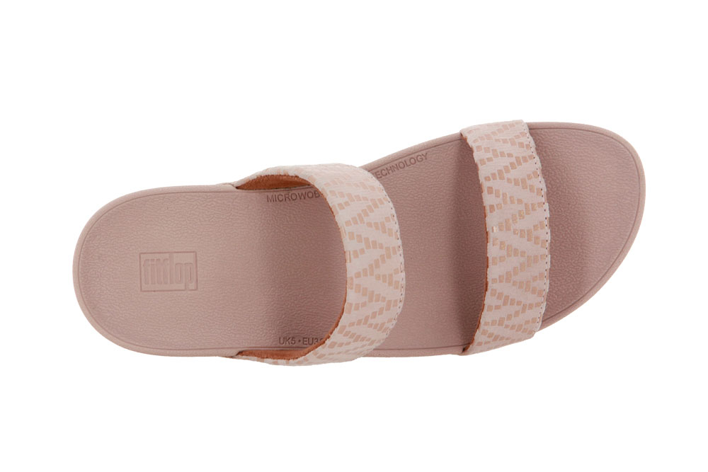 Fitflop Pantolette LOTTIE CHEVRON SLIDE OYSTER PINK (40)