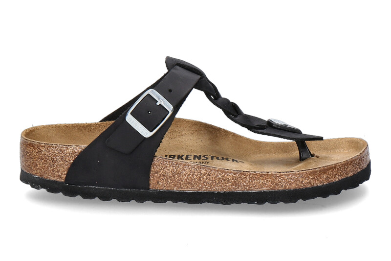 Birkenstock Pantolette GIZEH NORMAL BRAIDED BLACK