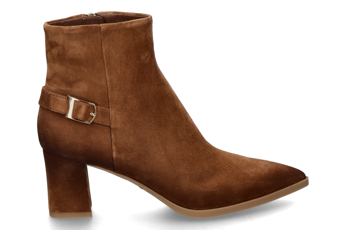 Santoni Damen- Stiefelette ELLY VELOURS- brown/ mittelbraun