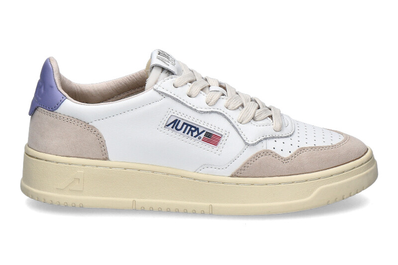 Autry Sneaker Medalist LOW WOMAN LEAT SUEDE WHITE LAVENDER