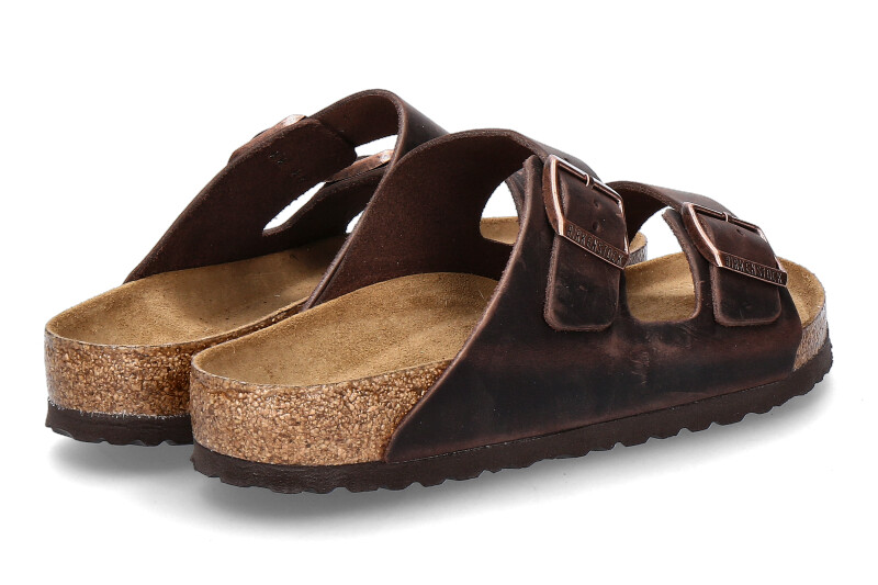 Birkenstock Pantolette ARIZONA NORMAL FETTLEDER HABANA (44)