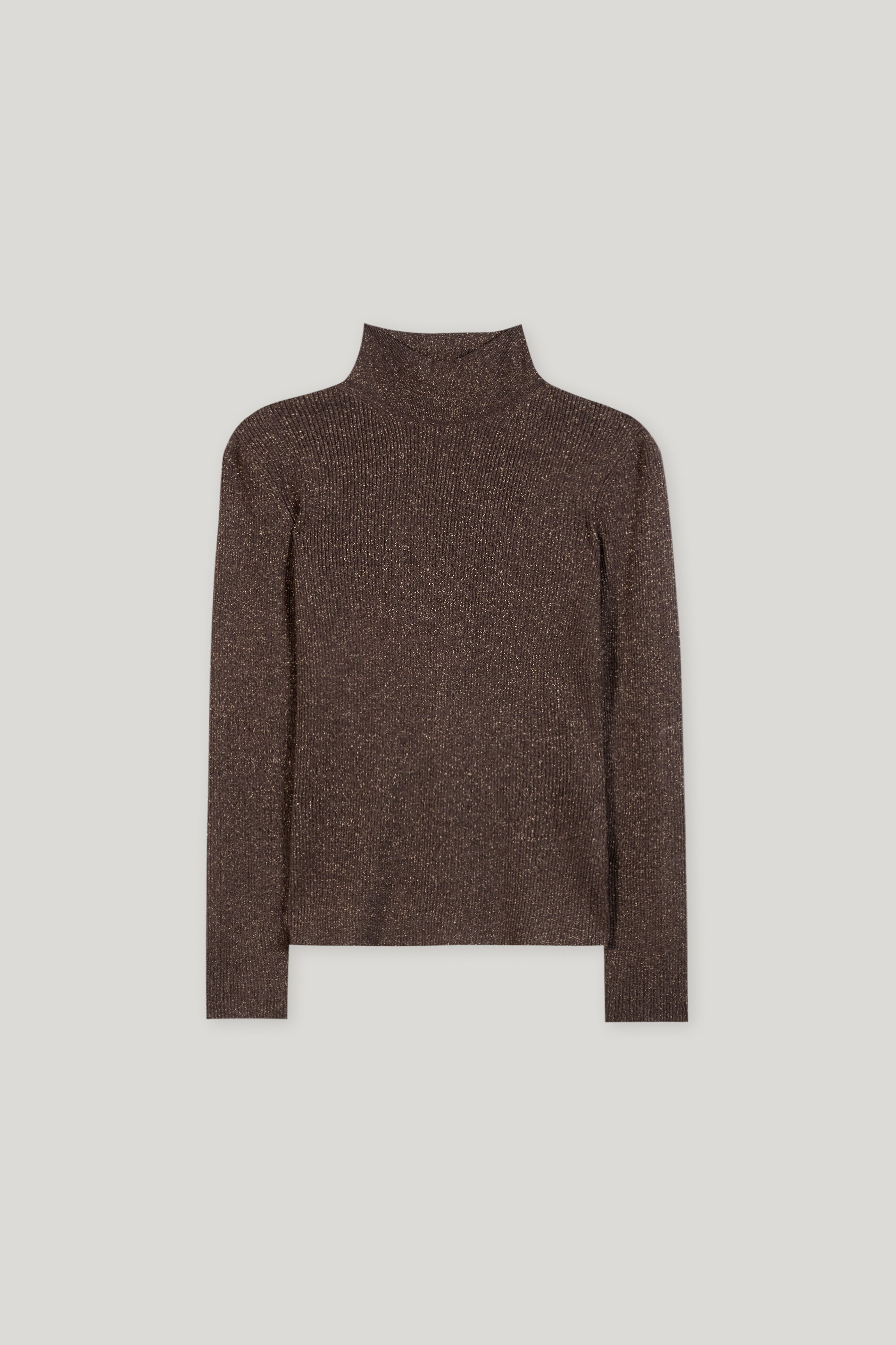 Luisa Cerano Pullover TURTLENECK IN WOLLE - espresso/braun 