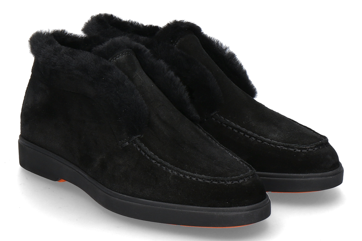 Santoni Damen- Desert Boot gefüttert FORTUNE- schwarz/ black