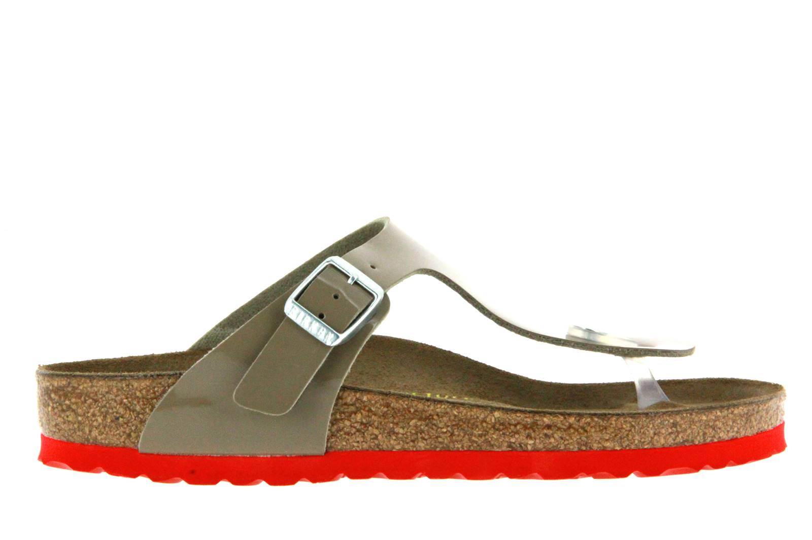 Birkenstock Pantolette GIZEH NORMAL LACK FOSSIL (38)