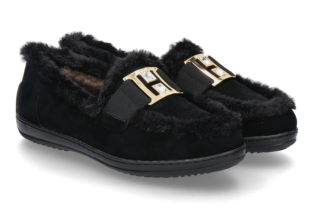 Mania Loafer gefüttert 808 CAMOSCIO ORO- black/ schwarz