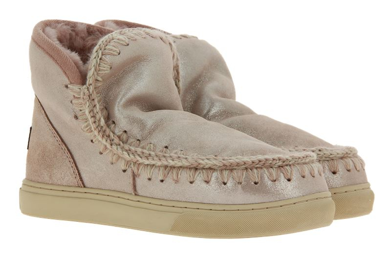 mou Boots ESKIMO SNEAKER MICROGLITTER ROSE BEIGE (38)