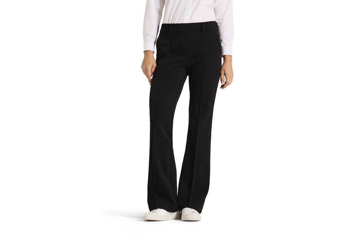 Cambio Flared-Fit Stoffhose FRANCOISE- schwarz/ black