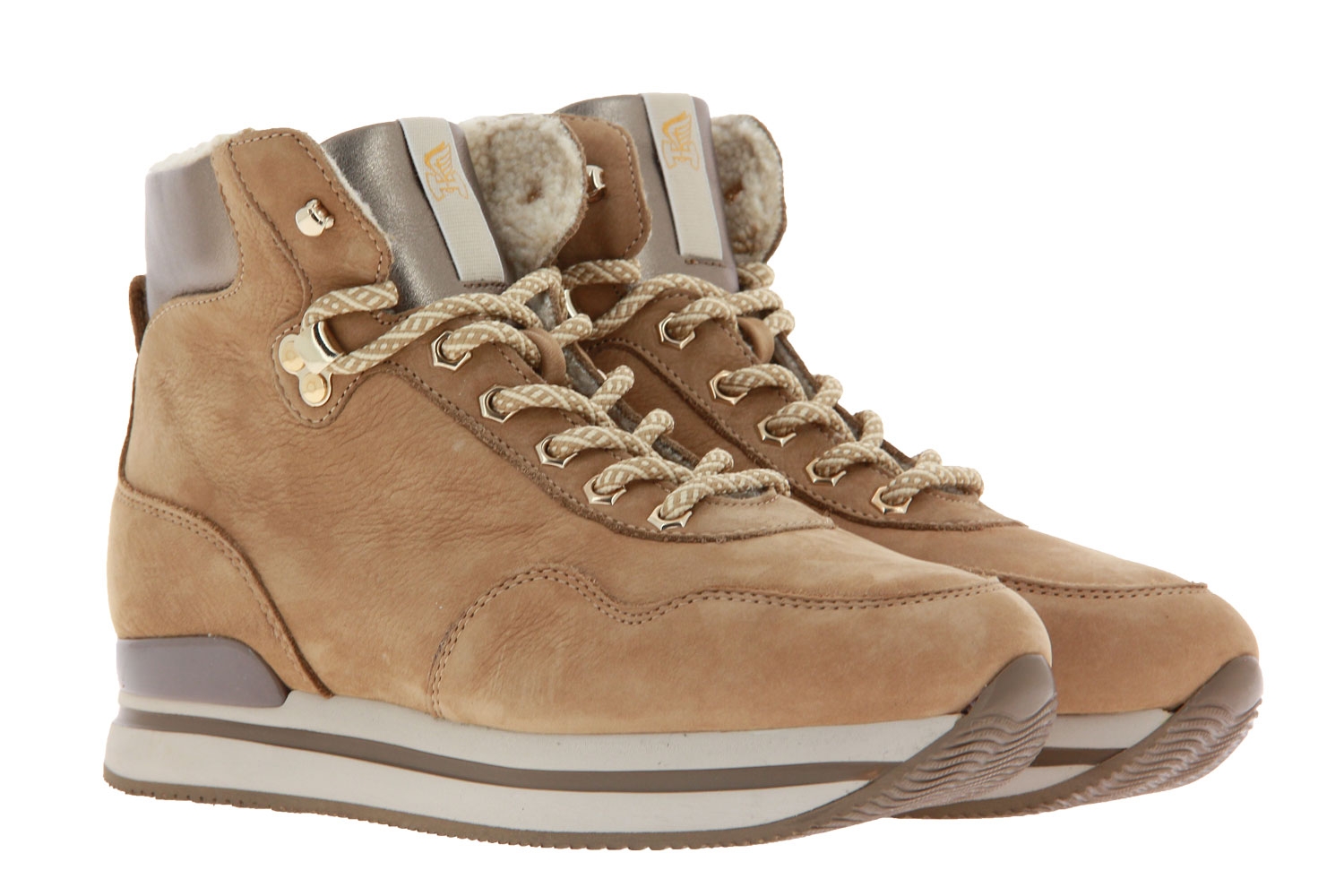 Hogan Schnürstiefelette RESTYLING WINTERY MID CUT HELLBRAUN (38½)