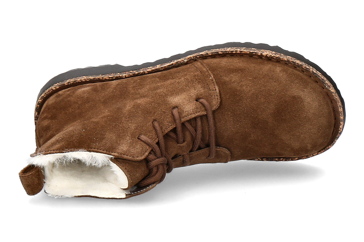 Birkenstock Damen- Schnürbootie gefüttert UPPSALA SCHMAL SHEARLING- dark tea_232300129_5