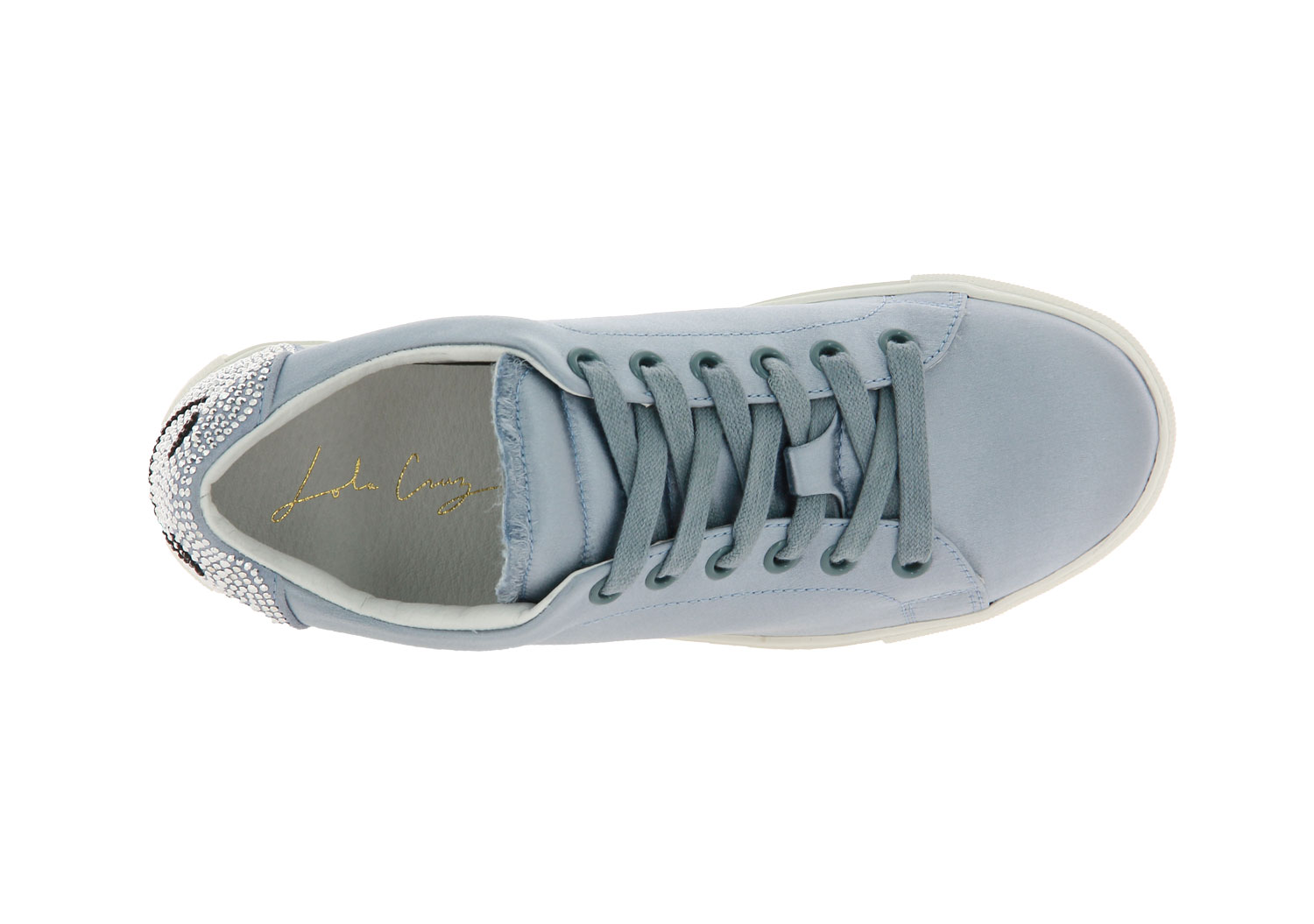 Lola Cruz Sneaker SMILEY CELESTE SILVER (37 )