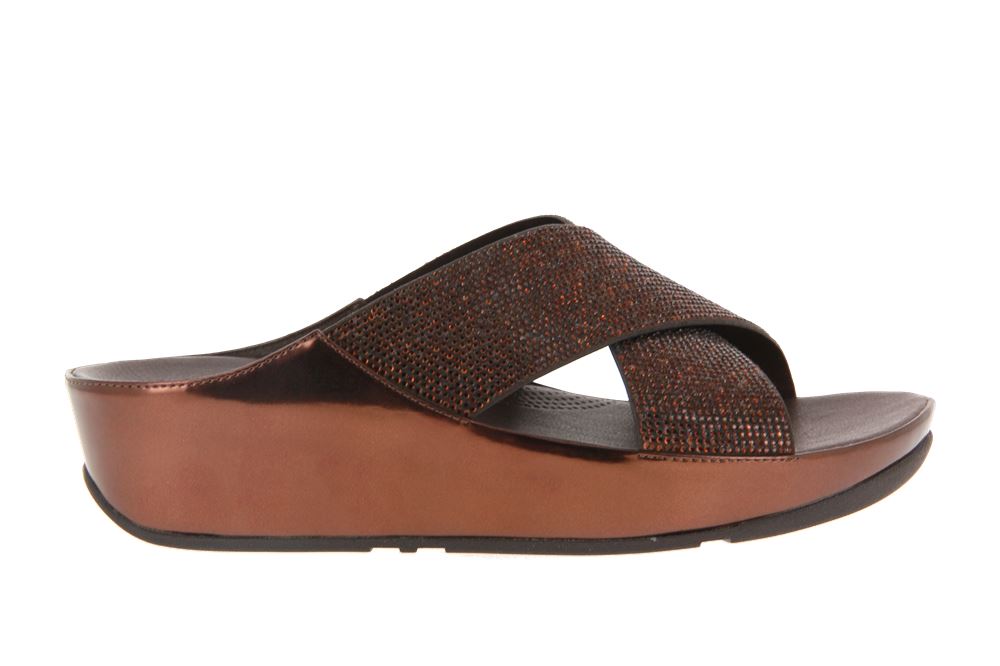 Fitflop Pantolette CRYSTALL™ SLIDE BRONZE (37 )