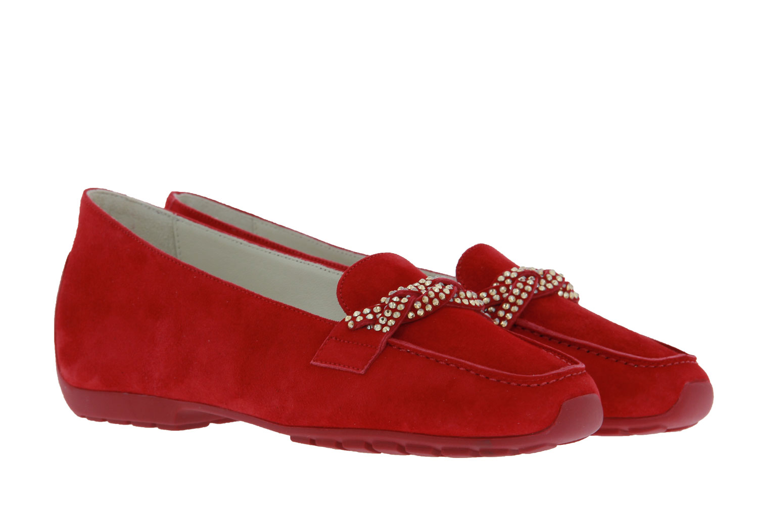 Mania Slipper CAMOSCIO ROSSO SWAROVSKI (39)