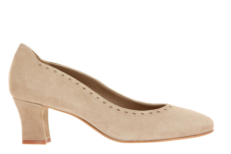 Dirndl + Bua Pumps ZIEGENVELOUR BEIGE (40)