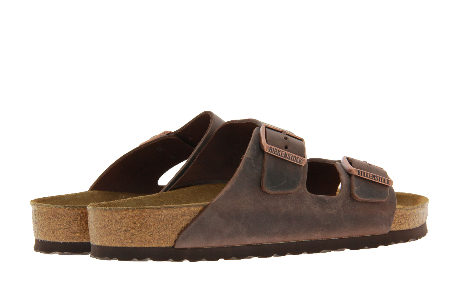 Birkenstock Pantolette ARIZONA NORMAL FETTLEDER HABANA (45) Birkenstock Pantolette ARIZONA NORMAL FETTLEDER HABANA (45)