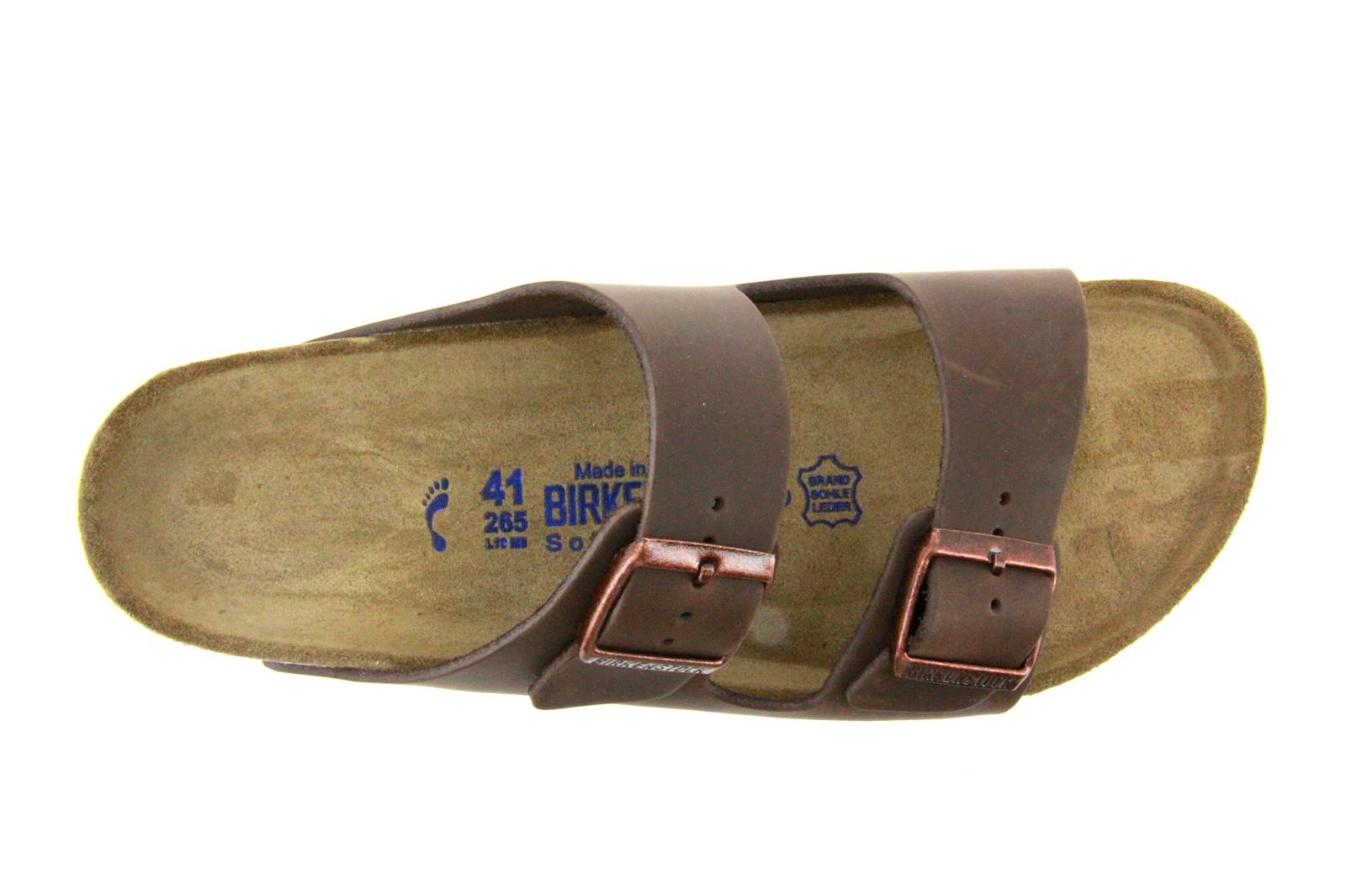 Birkenstock Pantolette ARIZONA BS SCHMAL FETTLEDER HABANA (40)