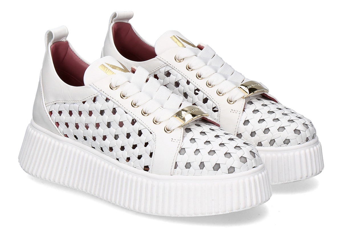 Lorenzo Mari Damen- Sneaker SALLY27- bianco/ weiß