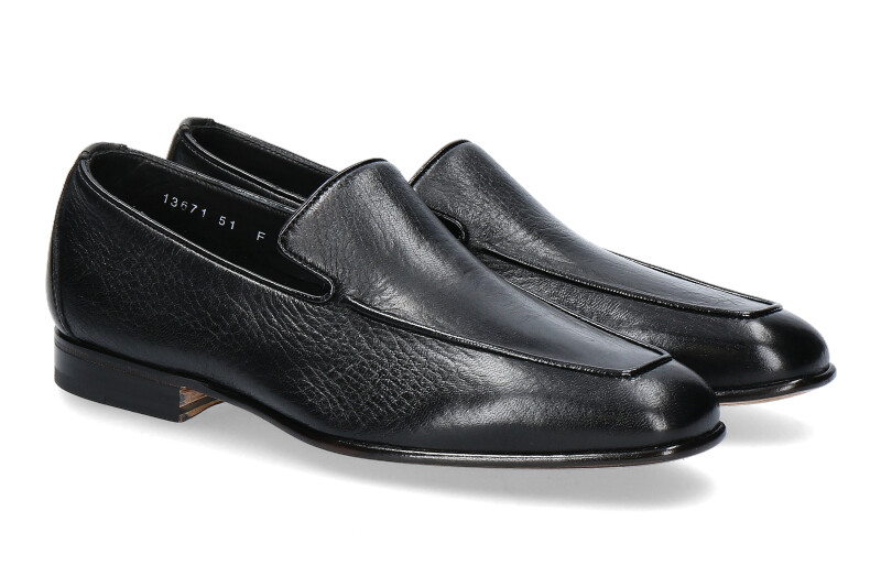 Santoni Slipper MCAG LEATHER BLACK (42½)