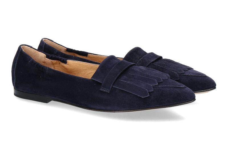 Pomme D'Or Slipper GRACE CAMOSCIO NAVY (39½)