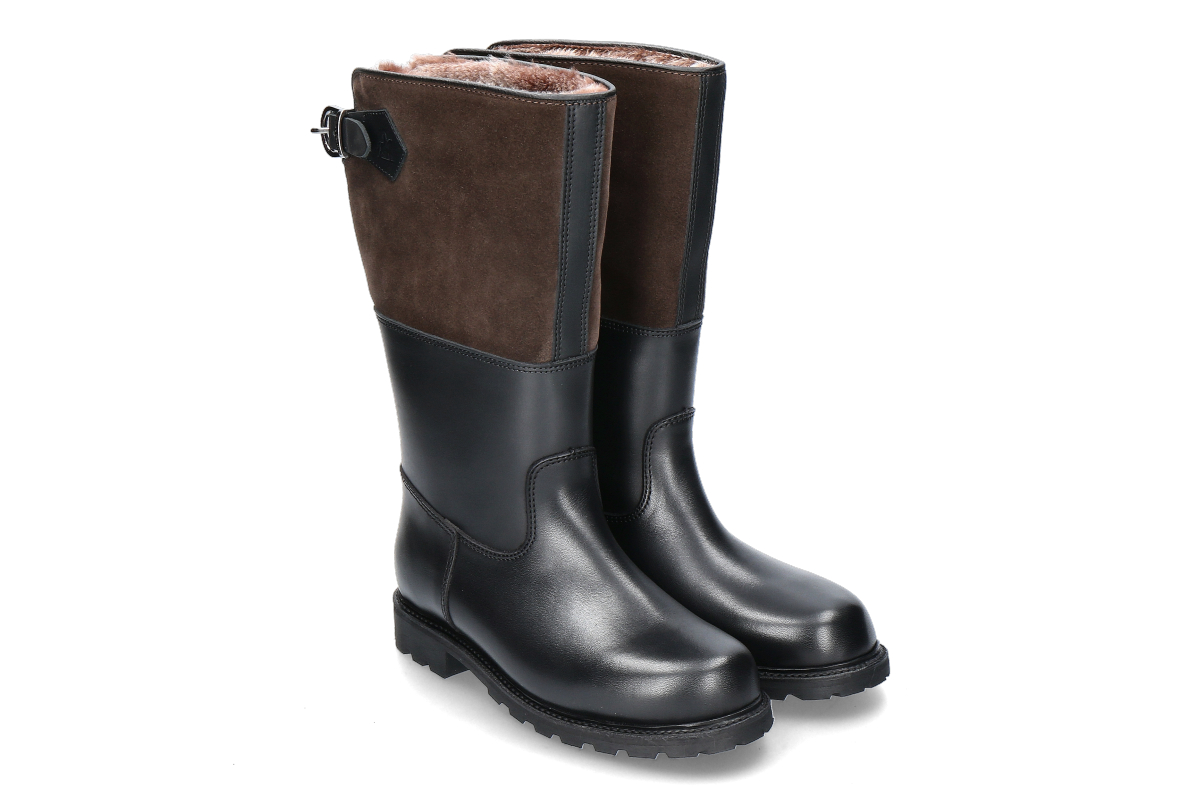 Ludwig Reiter Stiefel gefüttert MARONIBRATERIN XL-SCHAFT- schwarz/ braun