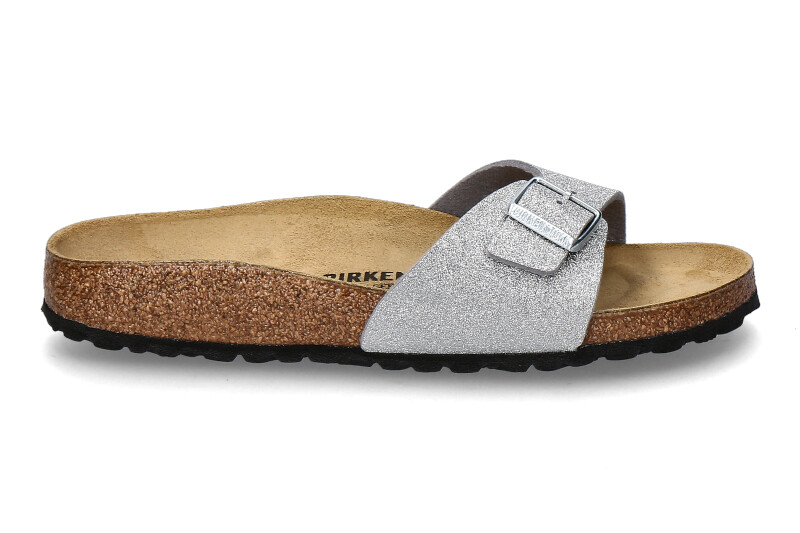 Birkenstock Pantolette MADRID SCHMAL BS- shiny glitter silver 