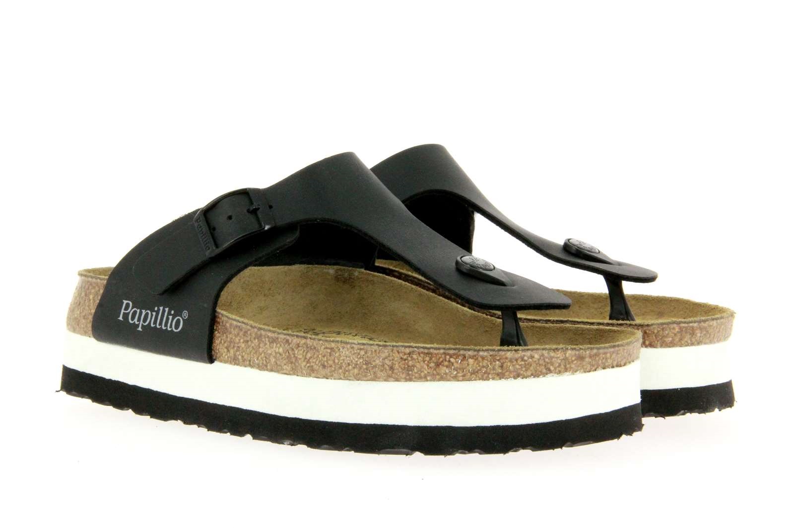 Papillio by Birkenstock Pantolette GIZEH NORMAL BIRKO-FLOR BLACK  (37 )