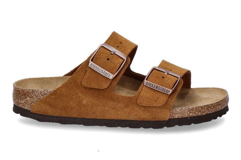 Birkenstock Pantolette SCHMAL ARIZONA BS VELOURSLEDER MINK  (43)