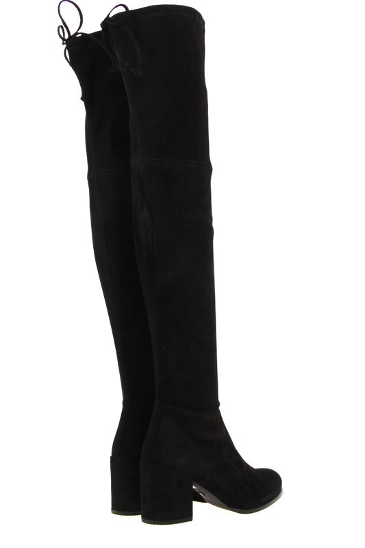 Stuart Weitzman Overknee- Stiefel TIELAND SUEDE BLACK (39½)