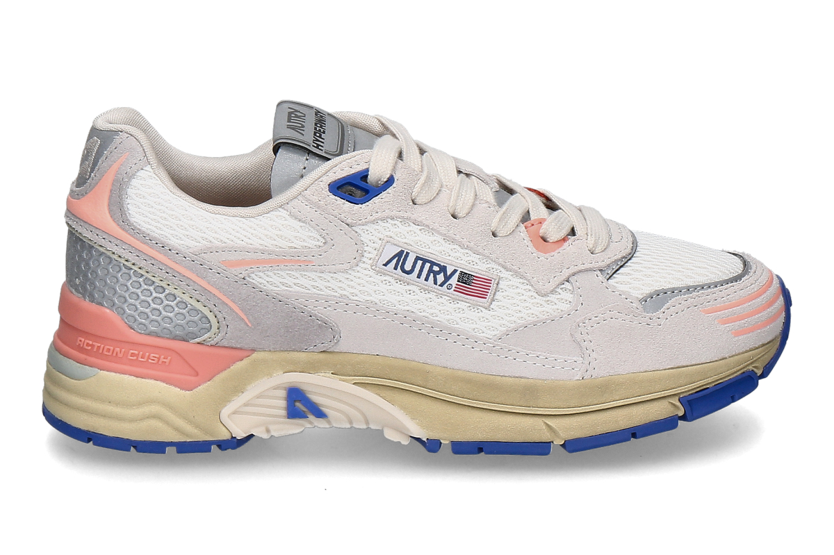 Autry Damen- Sneaker HYPERWAY MESH HU02- white/ peach