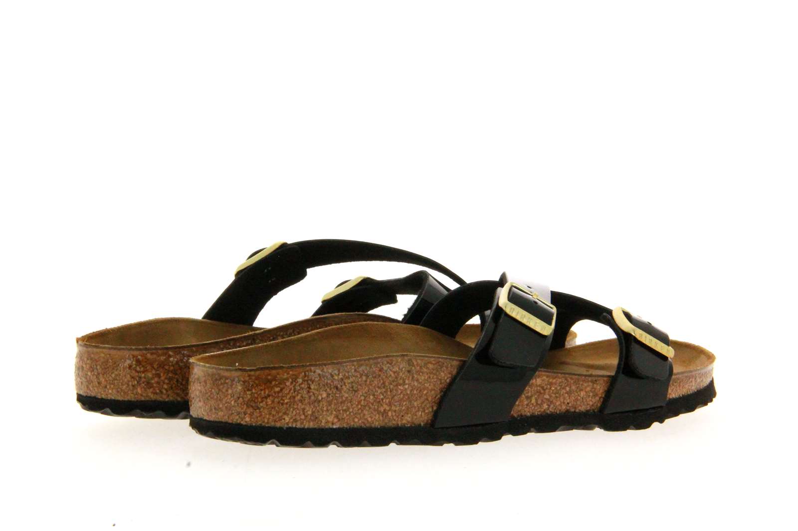Birkenstock Pantolette YAO BALANCE SCHMAL BLACK PATENT (38)