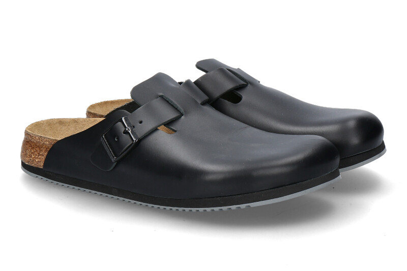 Birkenstock Herren- Clogs BOSTON BS NATURLEDER-schwarz-0060194_177000001_1