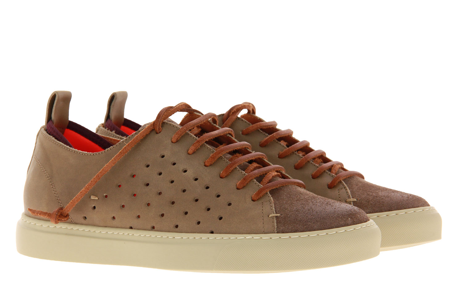 Levius Sneaker RIVA MISTA CAMOSCIO TAUPE COCCO (43)