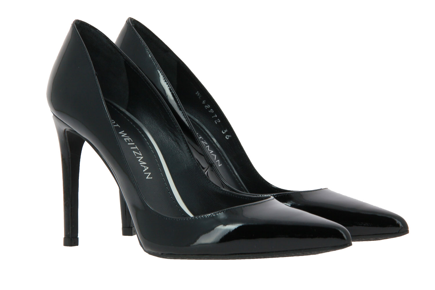 Stuart Weitzman Pumps CURVIA BLACK PATENT (41)