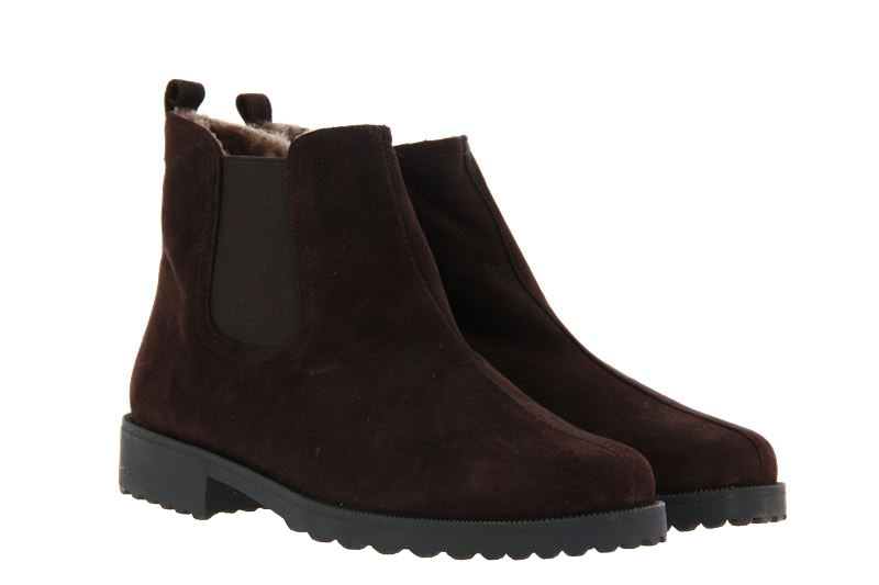 Brunate Stiefelette gefüttert DANY CAMOSCIO MORO ELASTICO NERO (37 )