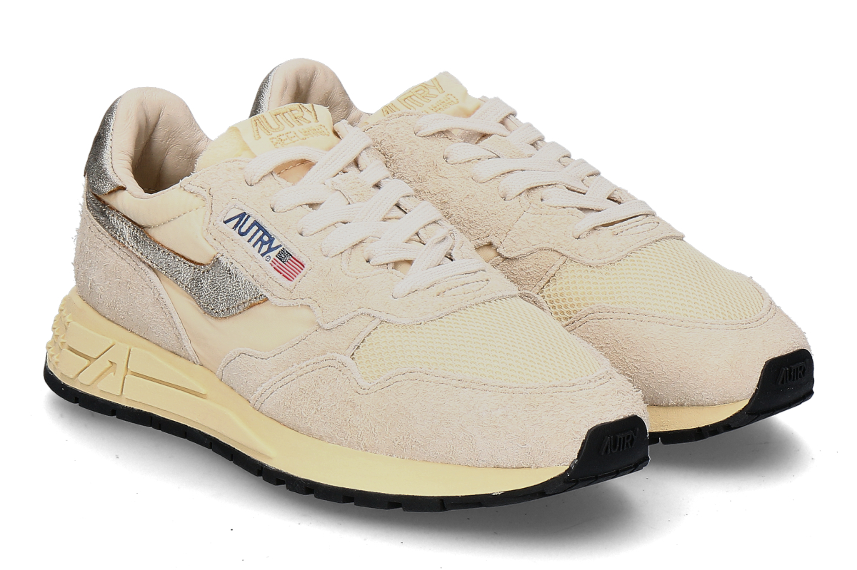 Autry Damen-Sneaker REELWIND SUEDE NYLON UT24- ecru/platin
