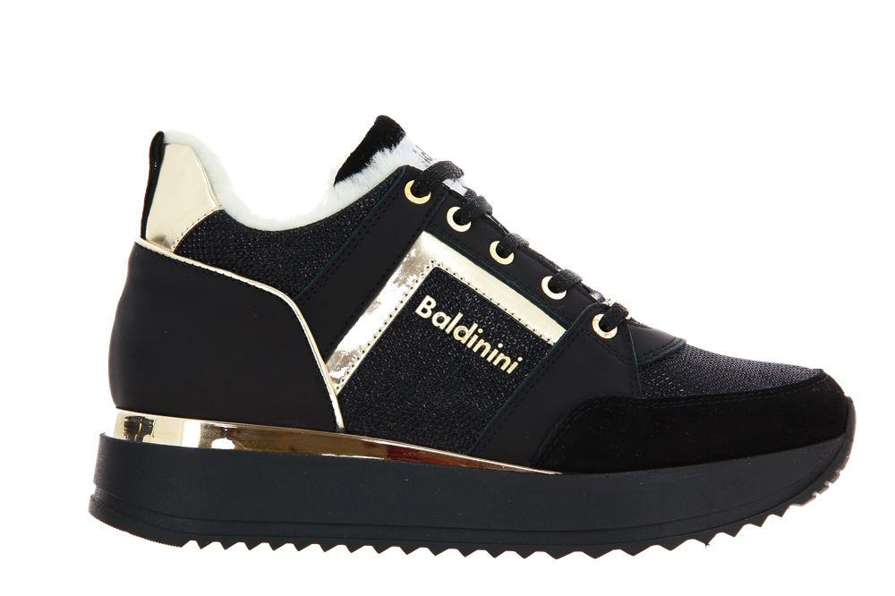 Baldinini Sneaker gefüttert CAMOSCIO NERO  (40)