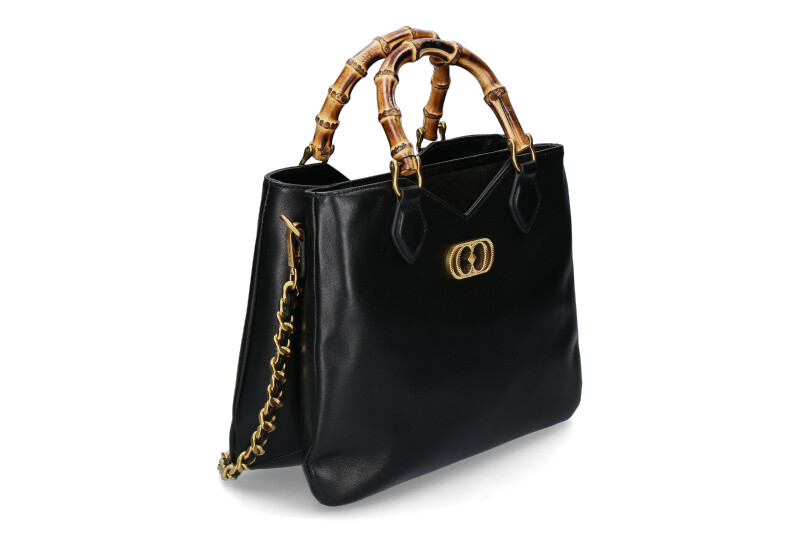 La Carrie Henkeltasche TRANSITION BELLOWS LEATHER SUEDE BLACK