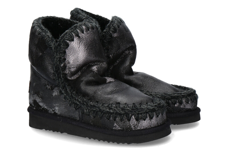 mou Boots ESKIMO 18 METAL PRINT ON BLACK (40)