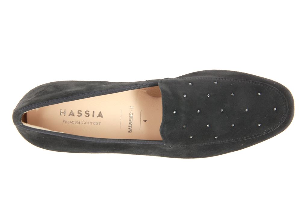 Hassia Slipper SANREMO SAMTZIEGE GRAU (41)