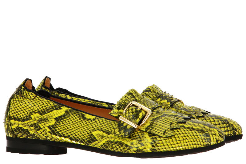 Truman´s Slipper PITONE 6776 VERDE NAPPA NERO FIBBIA ORO (40)