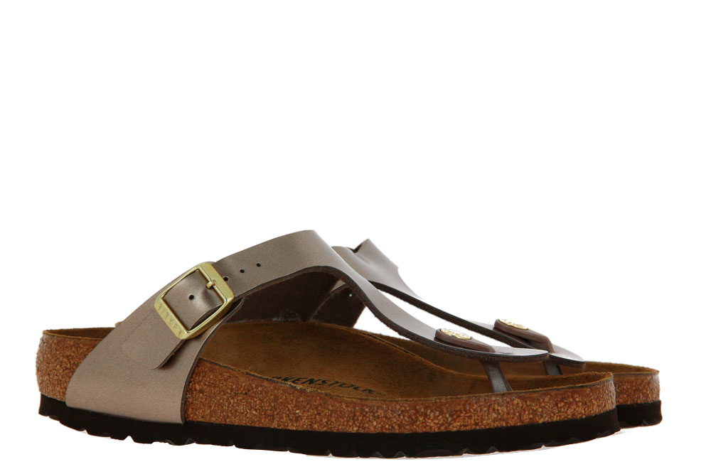 Birkenstock Pantolette GIZEH ELECTRIC METALLIC TAUPE (42)