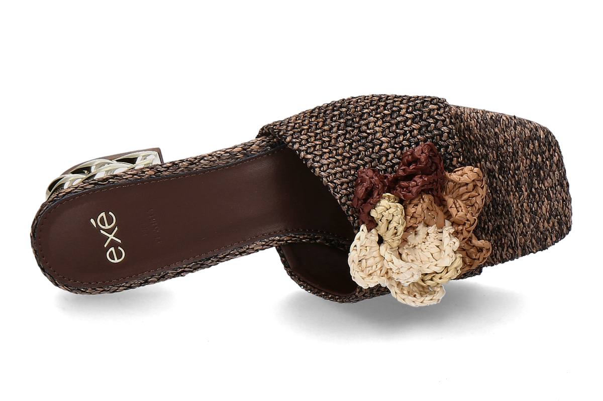 Exé Pantolette KATY-401- raffia brown_281300101_5