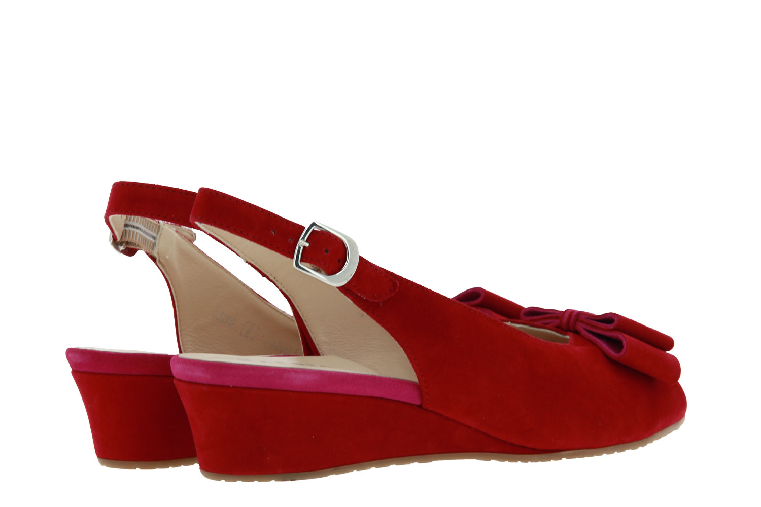 Hassia Keilsandale COMO SAMTZIEGE ROSSO PINK (35½)