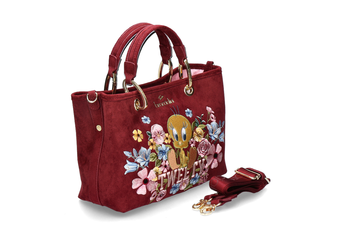 Braccialini Handtasche BETH TWEETY BLOOM- bordo