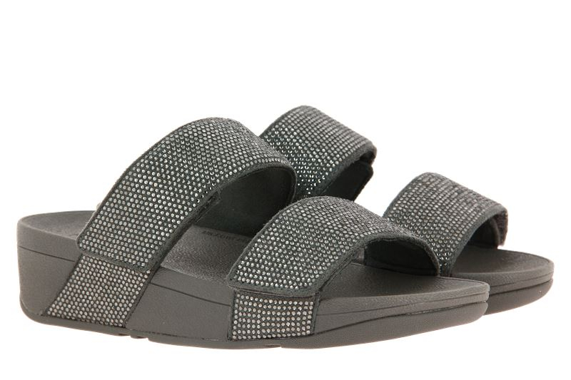 Fitflop Pantolette MINA CRYSTAL SLIDES PEWTER  (39)