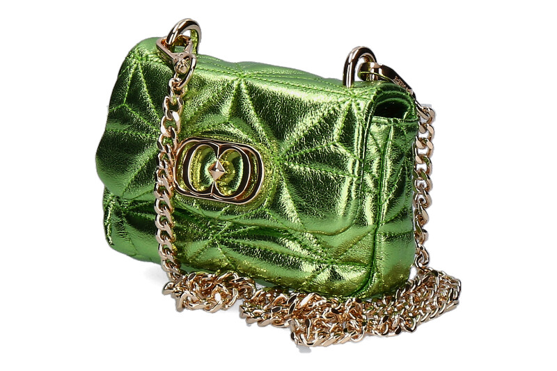 La Carrie Umhängetasche SHINY MINI LAMINATED LEATHER GREEN