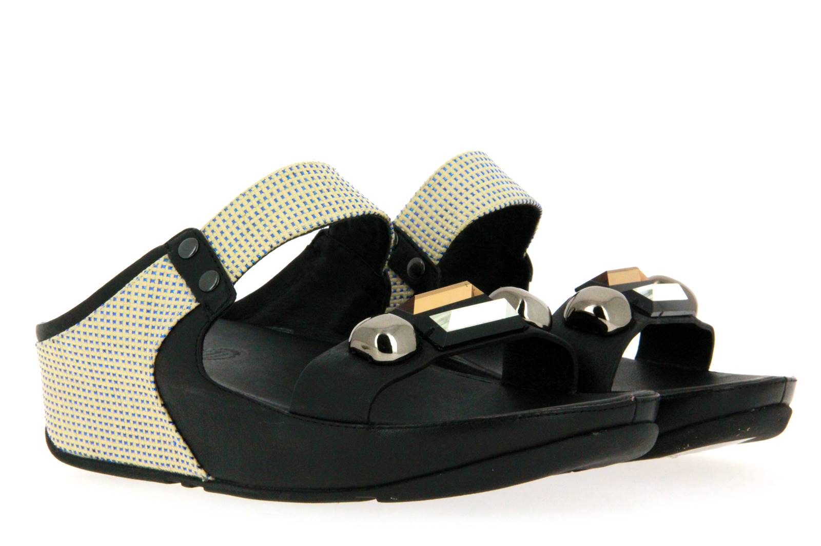 Fitflop Pantolette JEWELEY SLIDE BLACK (37 )