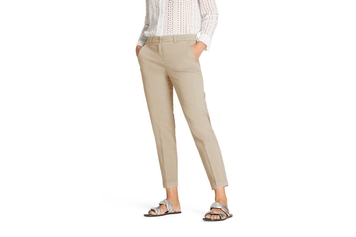 Cambio Straight-Fit Chino KARINA- peanut creme/ beige