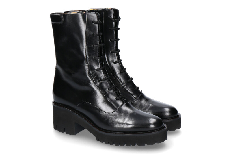 Truman's Schnürboots VITELLO NERO TACCO