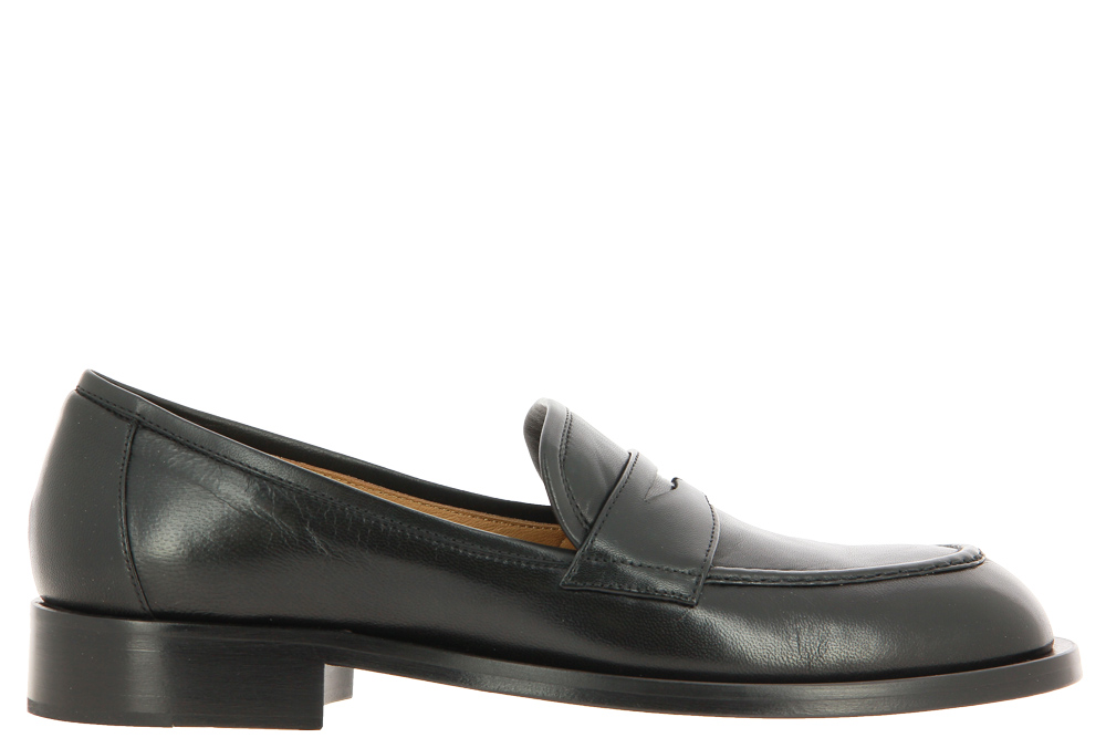 Pomme D`Or Slipper DORIS GLOVE NERO CUOIO NERO GOCCIA