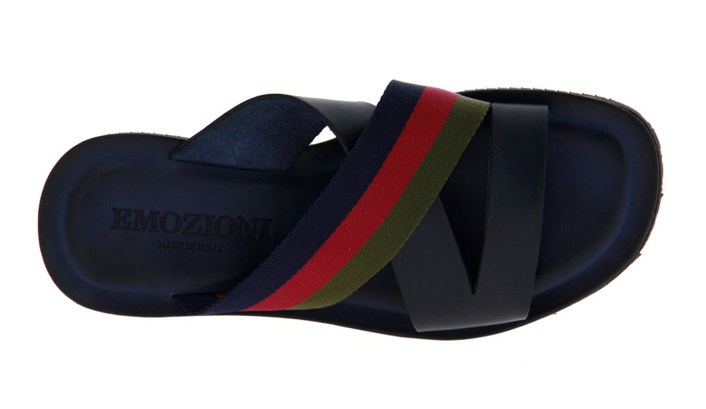 Emozioni Pantolette LEATHER BLU 031 MULTI (43)